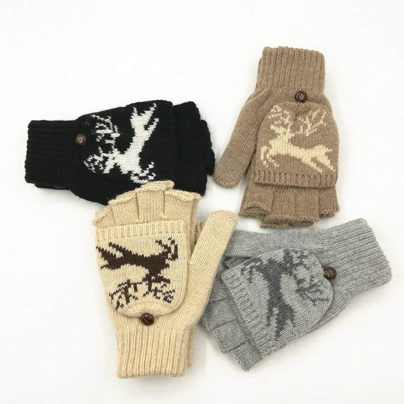 Five Fingers Gloves 1 Pairs Christmas Deer Snow Print Twist Knit Elastic With Cover Half Finger Warm ThickenFingerless
Five Fingers Gloves 1 Pairs Christmas Deer Snow Print Twist Knit Elastic With Cover Half Finger Warm ThickenFingerless