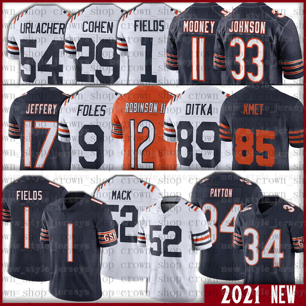 Justin Fields Chicago 52 Khalil Mack Bears Walter Payton Jersey DAVID MONTGOMERY Eddi Jackson Mike Ditka Nick Foles Cole Kmet Robinson II Dick Butkus Darnell Mooney, Women(xiong dui )
Justin Fields Chicago 52 Khalil Mack Bears Walter Payton Jersey DAVID MONTGOMERY Eddi Jackson Mike Ditka Nick Foles Cole Kmet Robinson II Dick Butkus Darnell Mooney, Women(xiong dui )