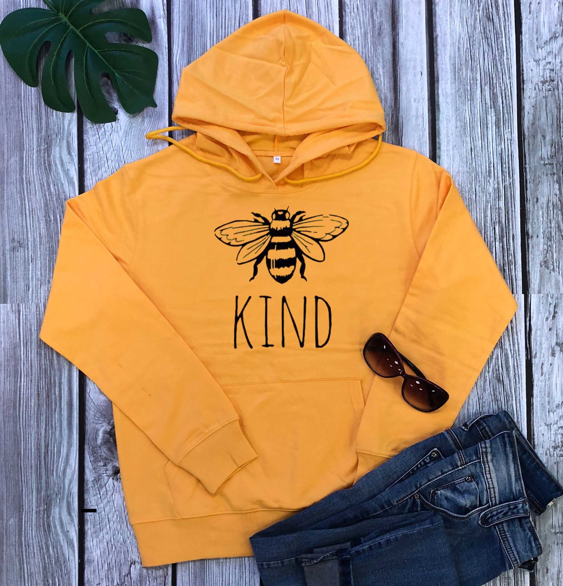 Bee kind cute graphic women fashion pure cotton casual religion Christian Bible baptism personality pullovers cute graphic tops T200525