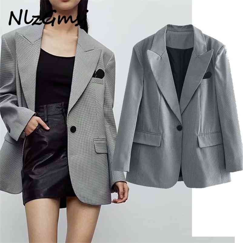 Blazer Women Spring Autumn Fashion V-neck Single-breasted Stripe Long Sleeve Loose 03 210628, As picture
Blazer Women Spring Autumn Fashion V-neck Single-breasted Stripe Long Sleeve Loose 03 210628, As picture
