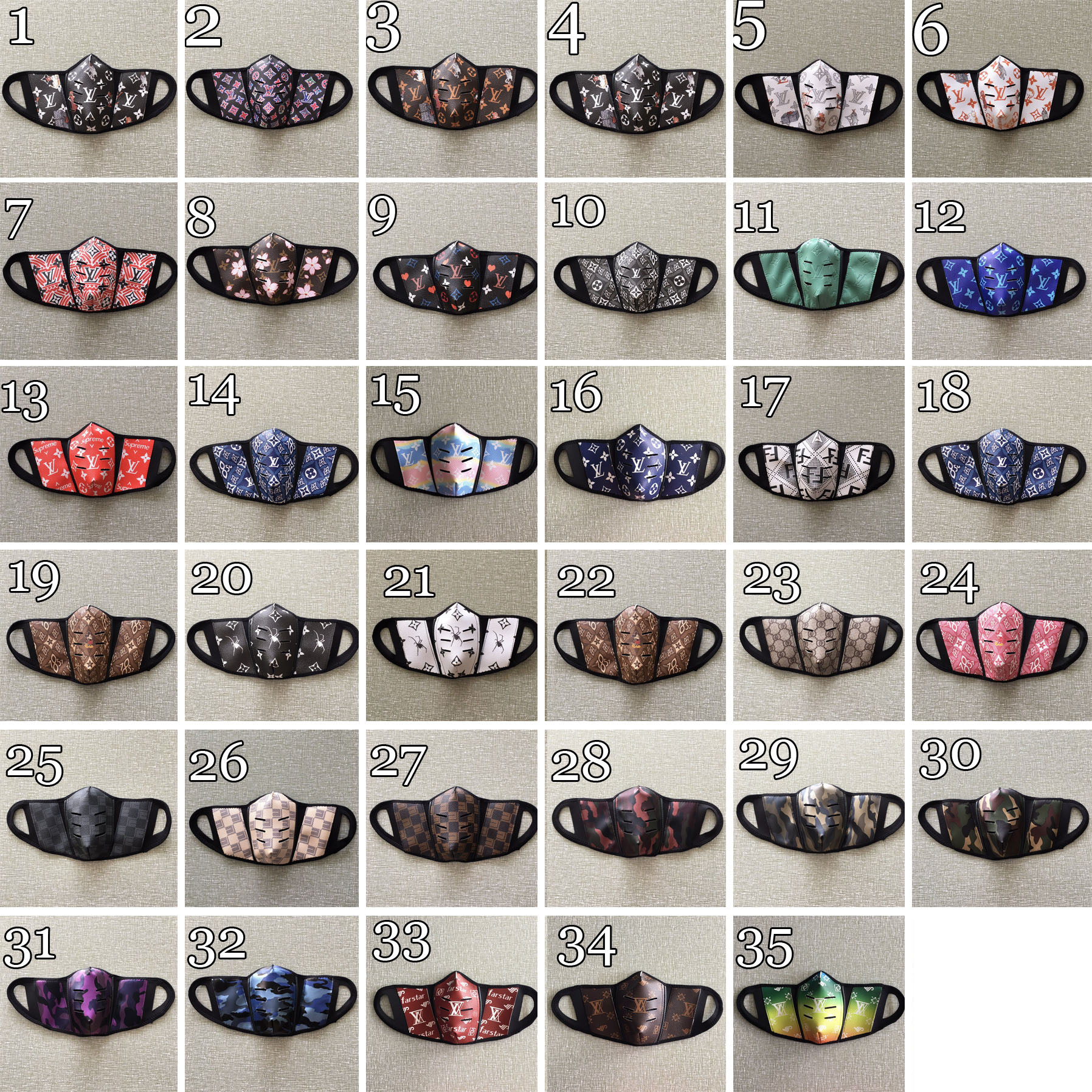 Brand Designer Letter PU Leather Dustproof 6 Holes Easy to Breathe Face Mask Fashion Washable Print Men Women Durable Mouth Masks Outdoor Sp
Brand Designer Letter PU Leather Dustproof 6 Holes Easy to Breathe Face Mask Fashion Washable Print Men Women Durable Mouth Masks Outdoor Sp