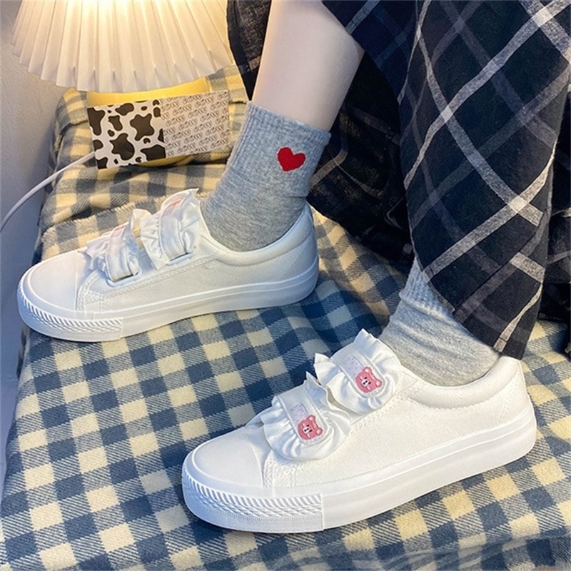 2021 New Lace Jk Female Canvas Cosplay Student Lolita Anime Little White Velcro Fashion Track Shoes Ncwo
2021 New Lace Jk Female Canvas Cosplay Student Lolita Anime Little White Velcro Fashion Track Shoes Ncwo