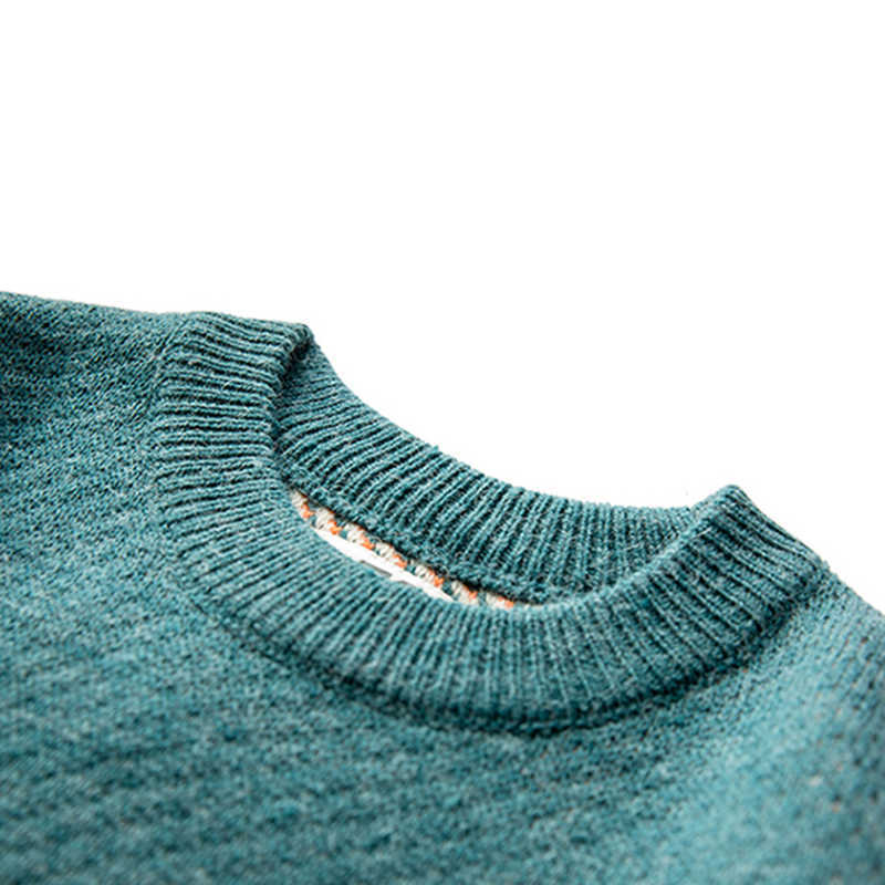 Men Cows Vintage Winter Warm Daily Knitwear Pullover Male Korean Fashions O-Neck Sweater Women Casual Harajuku Clothes 210818