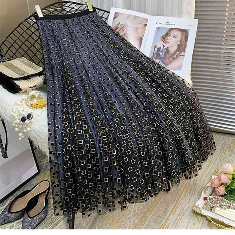 Autumn Heavy Work Plaid Skirt womens Winter Women's Mid-Length A- line High Waist elegant Tulle Print 210708, Black
Autumn Heavy Work Plaid Skirt womens Winter Women's Mid-Length A- line High Waist elegant Tulle Print 210708, Black