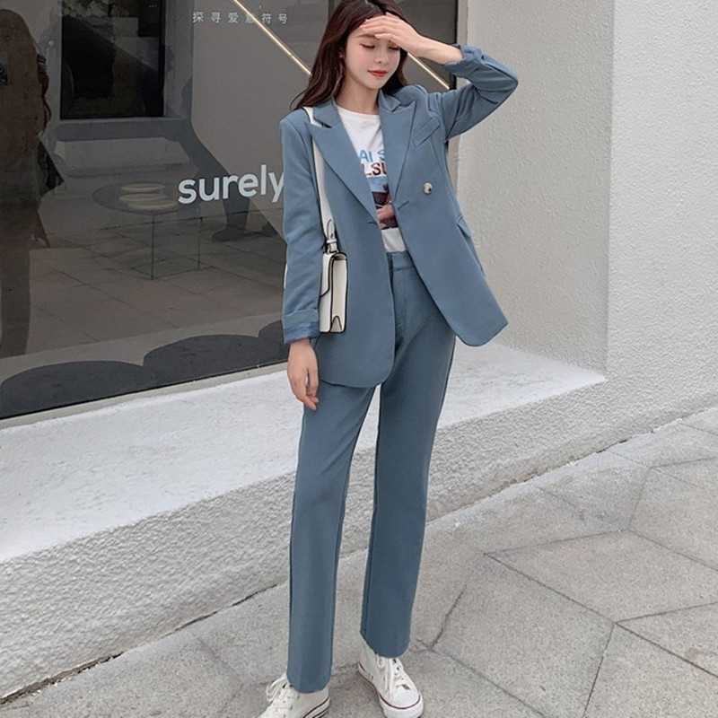 ZAWFL Women suits autumn and winter single buckle fashion professional decoration body slim trouser's two-piece suit 210603, Picture color
ZAWFL Women suits autumn and winter single buckle fashion professional decoration body slim trouser's two-piece suit 210603, Picture color
