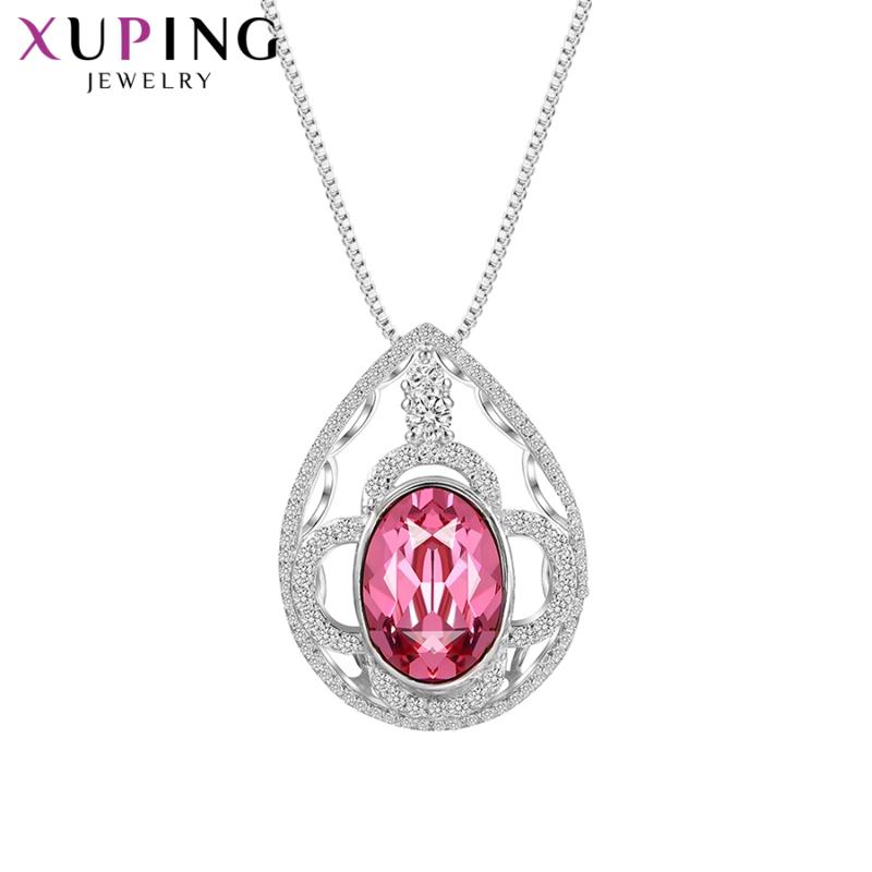 Pendant Necklaces Xuping Jewelry Luxury High Quality Crystals Necklace For Women Girls Wedding Party Gifts 40211
Pendant Necklaces Xuping Jewelry Luxury High Quality Crystals Necklace For Women Girls Wedding Party Gifts 40211