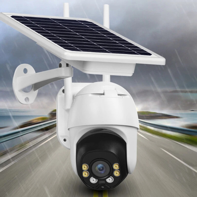 P2P 2MP Solar Panel Power Supply IP Camera 4G PTZ Two Way Audio Waterproof Cloud Storage IR Vision Outdoor Security Camera