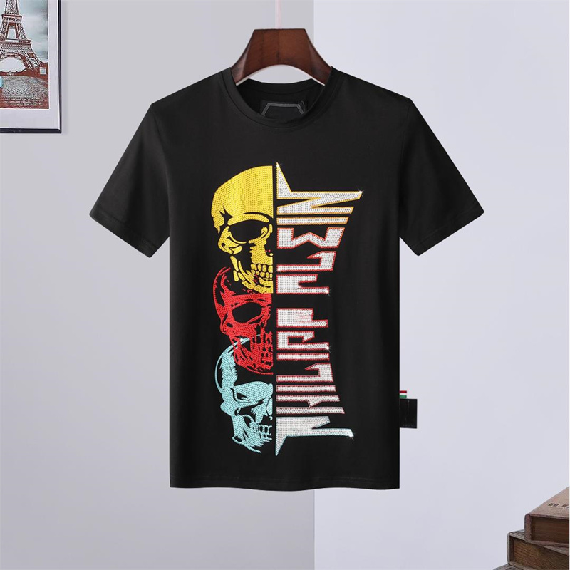 2021 designer T-shirt summer fashion men's hot diamond craft skull high-end printed round neck Pullover short sleeve 100% cotton casual, White;black
2021 designer T-shirt summer fashion men's hot diamond craft skull high-end printed round neck Pullover short sleeve 100% cotton casual, White;black