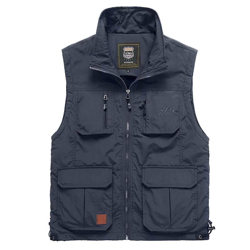 Men's Vests Multi Pocket Thin Summer Men Vest With Many Pockets Casual Pographer Work 6 Colors Outerwear Sleeveless Jacket Male Waistcoat, Black
Men's Vests Multi Pocket Thin Summer Men Vest With Many Pockets Casual Pographer Work 6 Colors Outerwear Sleeveless Jacket Male Waistcoat, Black