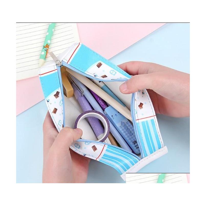 Pu Creative Simulation Milk Cartons Pencil Case Kawaii Stationery Pouch Pen Bag Coin jlluPr ffshop2001
Pu Creative Simulation Milk Cartons Pencil Case Kawaii Stationery Pouch Pen Bag Coin jlluPr ffshop2001