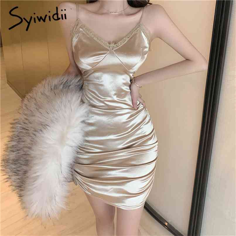 Bridesmaid Bodycon Dress For Women Satin Champagne Black Plus Size Folds Summer Spaghetti Strap Sexy Acetate Silk 210607
Bridesmaid Bodycon Dress For Women Satin Champagne Black Plus Size Folds Summer Spaghetti Strap Sexy Acetate Silk 210607