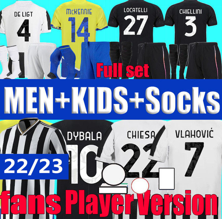 21 22 VLAHOVIC Juventus Soccer Jersey DYBALA MORATA McKennie 2021 2022 Locatelli CHIELLINI DE LIGT Men Kids Kit Football Shirt uniforms fans player version, Away ucl
21 22 VLAHOVIC Juventus Soccer Jersey DYBALA MORATA McKennie 2021 2022 Locatelli CHIELLINI DE LIGT Men Kids Kit Football Shirt uniforms fans player version, Away ucl