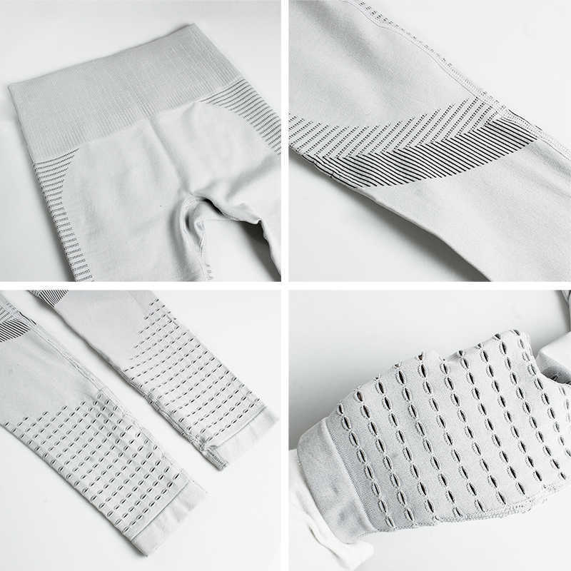 CHRLEISURE Hollow Out Leggings Women High Waist Seamless Patchwork Fitness Pants Women Push Up Breathable Skinny Gym Leggings 210820