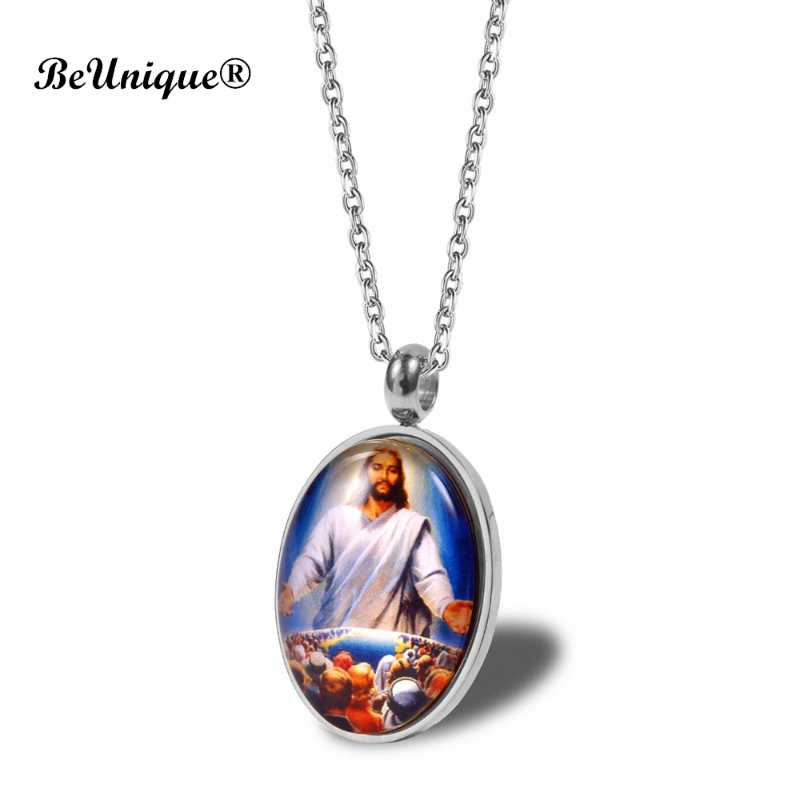 Christianity Jesus portrait centerpiece Rosary necklace Titanium steel jewelry pendant charms Cross connectors Religious gifts
Christianity Jesus portrait centerpiece Rosary necklace Titanium steel jewelry pendant charms Cross connectors Religious gifts