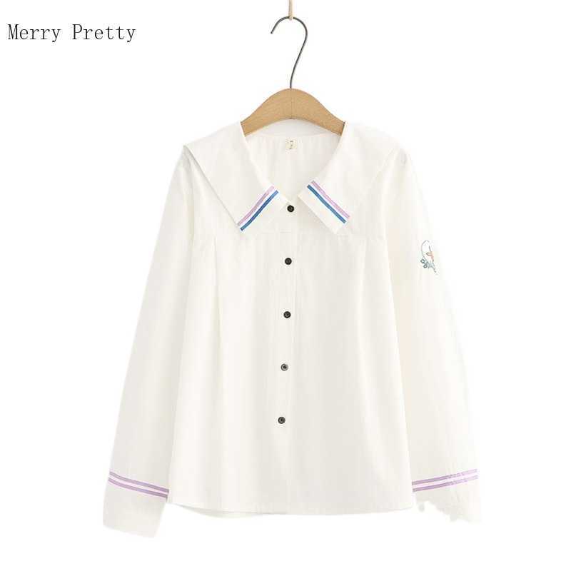 Summer Women Cotton Shirts Cartoon Embroidery Single Breasted Casual Blouse Striped Patchwork Korean Ladeis Pckets Tops 210526, White
Summer Women Cotton Shirts Cartoon Embroidery Single Breasted Casual Blouse Striped Patchwork Korean Ladeis Pckets Tops 210526, White