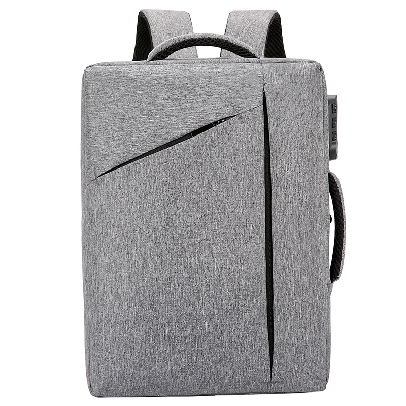 Backpack Men Canvas Rectangle Shaped Waterproof Business Computer Password Crossbody Bag, Grey
Backpack Men Canvas Rectangle Shaped Waterproof Business Computer Password Crossbody Bag, Grey