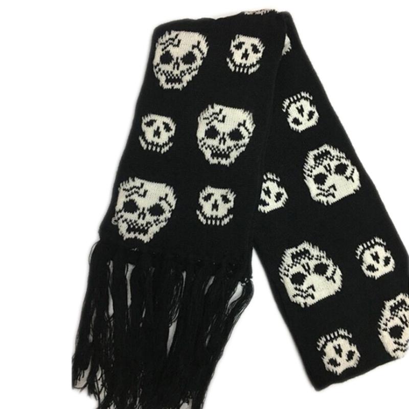 Scarves Skeleton For Women Men Stylish Skull Winter Knitted Unisex Warm Soft Scarf Gift Outfit Crossbones F3MD 
Scarves Skeleton For Women Men Stylish Skull Winter Knitted Unisex Warm Soft Scarf Gift Outfit Crossbones F3MD