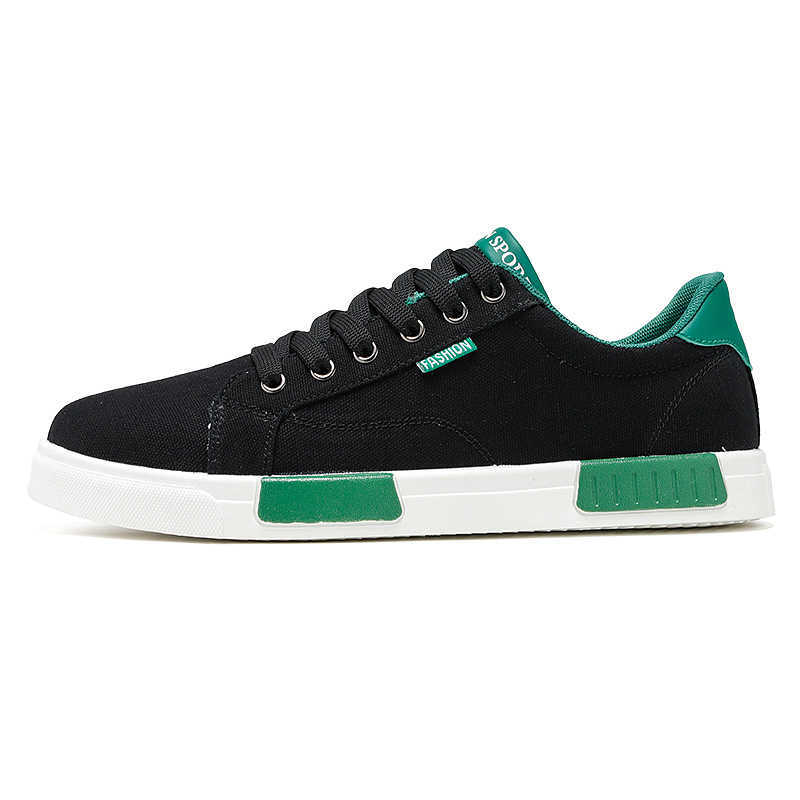 Men Canvas Sneakers Lovers Comfortable Shoes Vulcanize Flats Casual Man Chaussure Lace-up Male Walking Footwear Plus Size Y0907