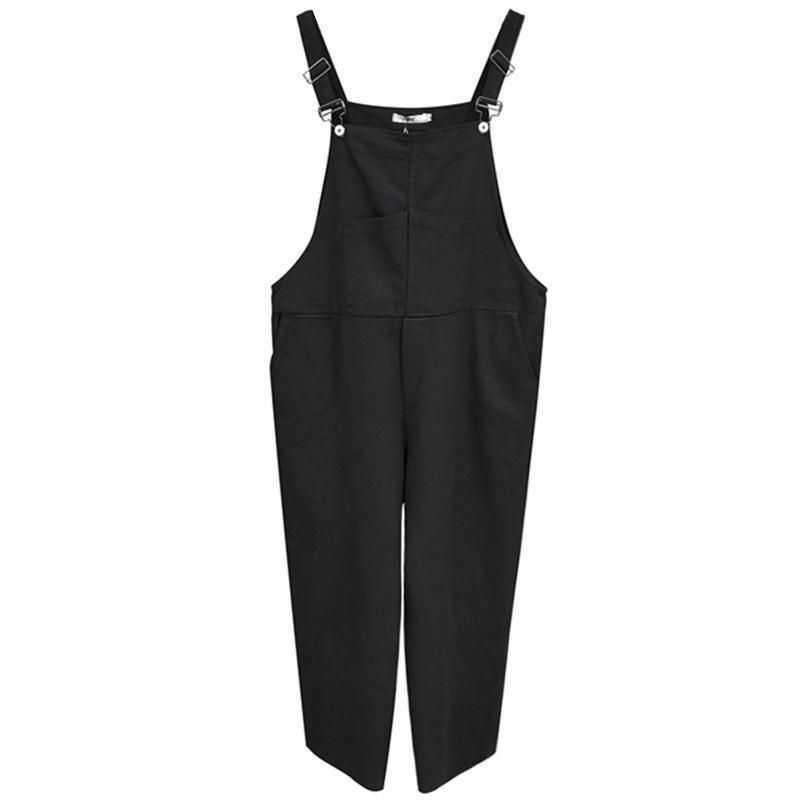 women Jumpsuits Spring age-reducing Harajuku Rompers high-waist wide-leg overalls jeans women's all-match trousers 210526