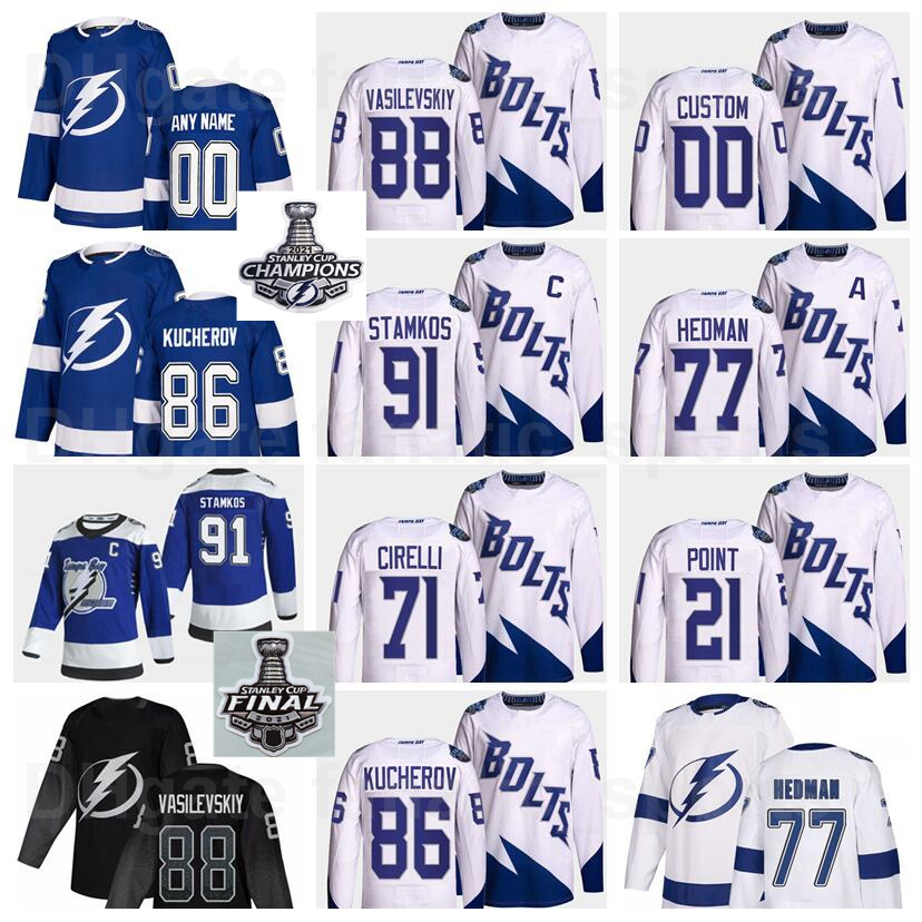 Tampa Bay Lightning Stadium Series Hockey 86 Nikita Kucherov Jersey 21 Brayden Point 91 Steven Stamkos 77 Victor Hedman 88 Andrei Vasilevski, Black;red
Tampa Bay Lightning Stadium Series Hockey 86 Nikita Kucherov Jersey 21 Brayden Point 91 Steven Stamkos 77 Victor Hedman 88 Andrei Vasilevski, Black;red