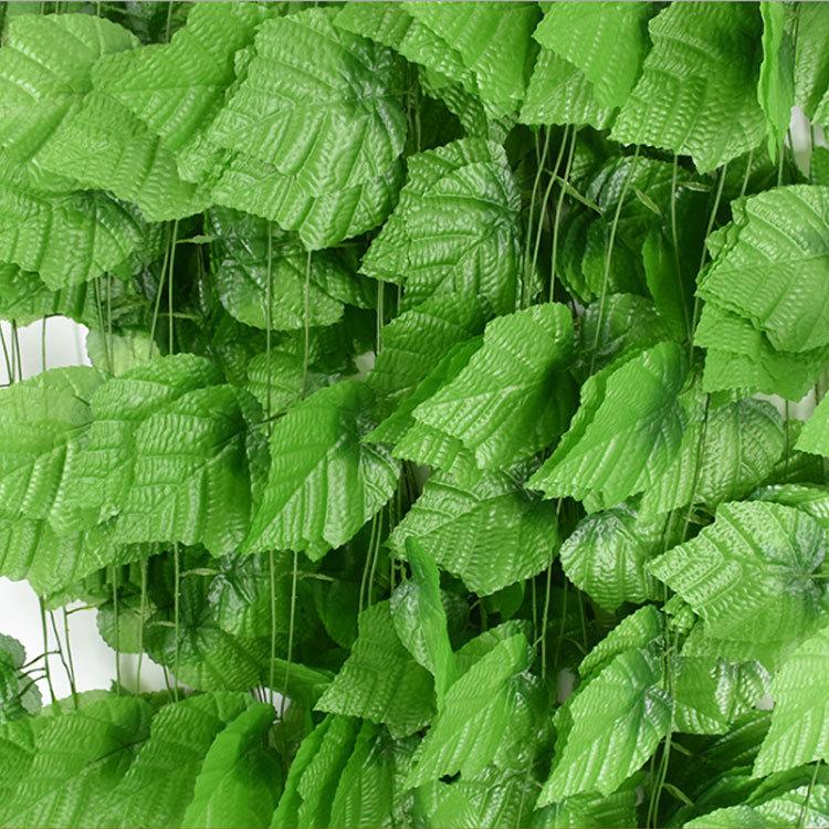 Artificial Ivy Green Grape Leaves Garland Plants Vine Fake Foliage Home Decor Wall Hanging Artificial Plants Rattan String, 12 string small
Artificial Ivy Green Grape Leaves Garland Plants Vine Fake Foliage Home Decor Wall Hanging Artificial Plants Rattan String, 12 string small