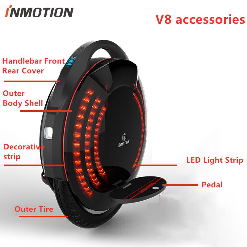 Original INMOTION V8 Self Scooter Charger Body Shell Protect Cover Pad Handle Pedal Sticker Outer Inner Tires LED Parts
Original INMOTION V8 Self Scooter Charger Body Shell Protect Cover Pad Handle Pedal Sticker Outer Inner Tires LED Parts