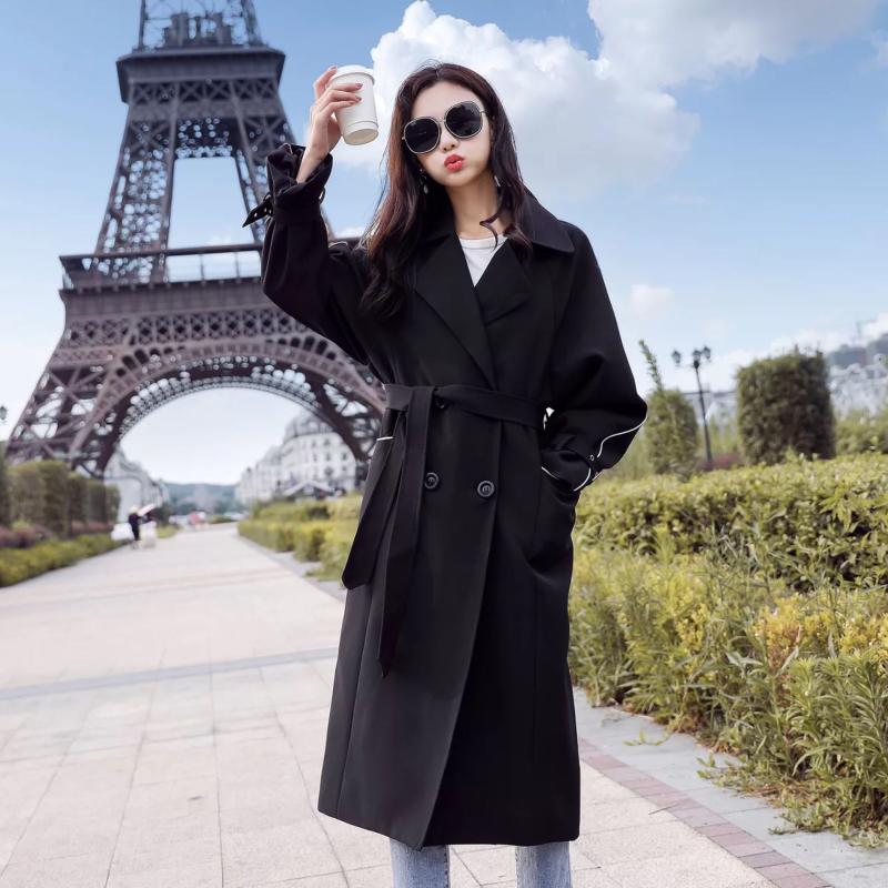 Women' Trench Coats Women ' Windbreaker 2021 Spring And Autumn Korean Style Young Middle-Aged Casual Loose Cardigan Top, Black
Women' Trench Coats Women ' Windbreaker 2021 Spring And Autumn Korean Style Young Middle-Aged Casual Loose Cardigan Top, Black