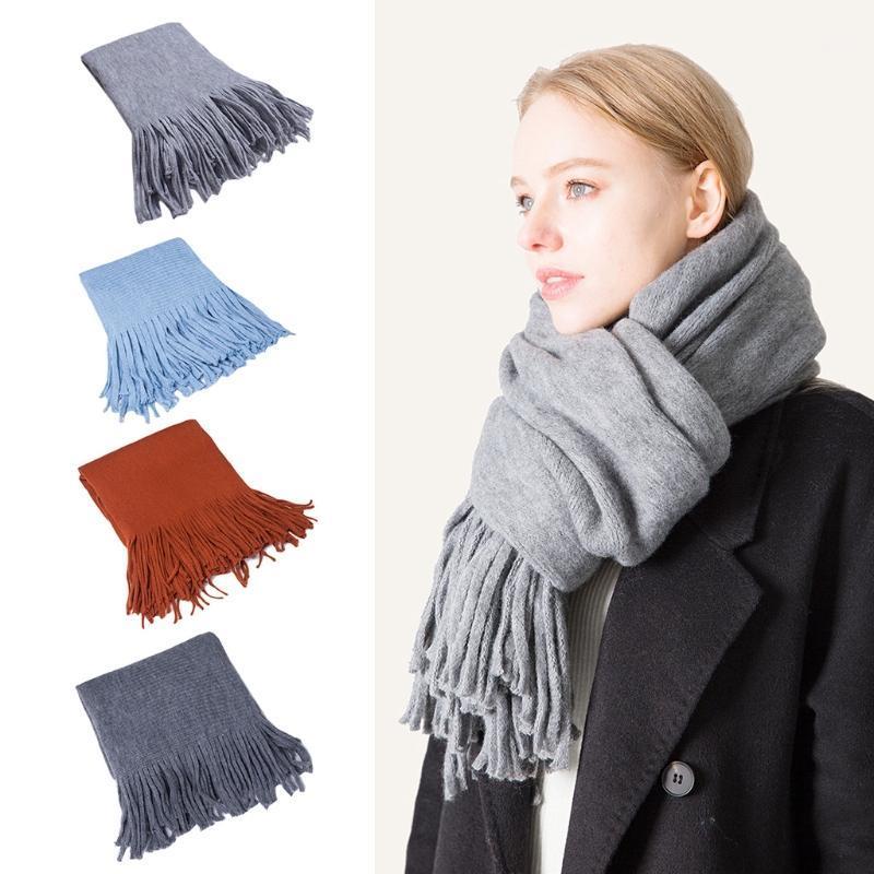 Scarves Women Men Winter Warm Long Scarf Faux Wool Simple Solid Color Fringe Tassels Extra Large Oversized Shawl Wrap Blanket, Blue;gray
Scarves Women Men Winter Warm Long Scarf Faux Wool Simple Solid Color Fringe Tassels Extra Large Oversized Shawl Wrap Blanket, Blue;gray