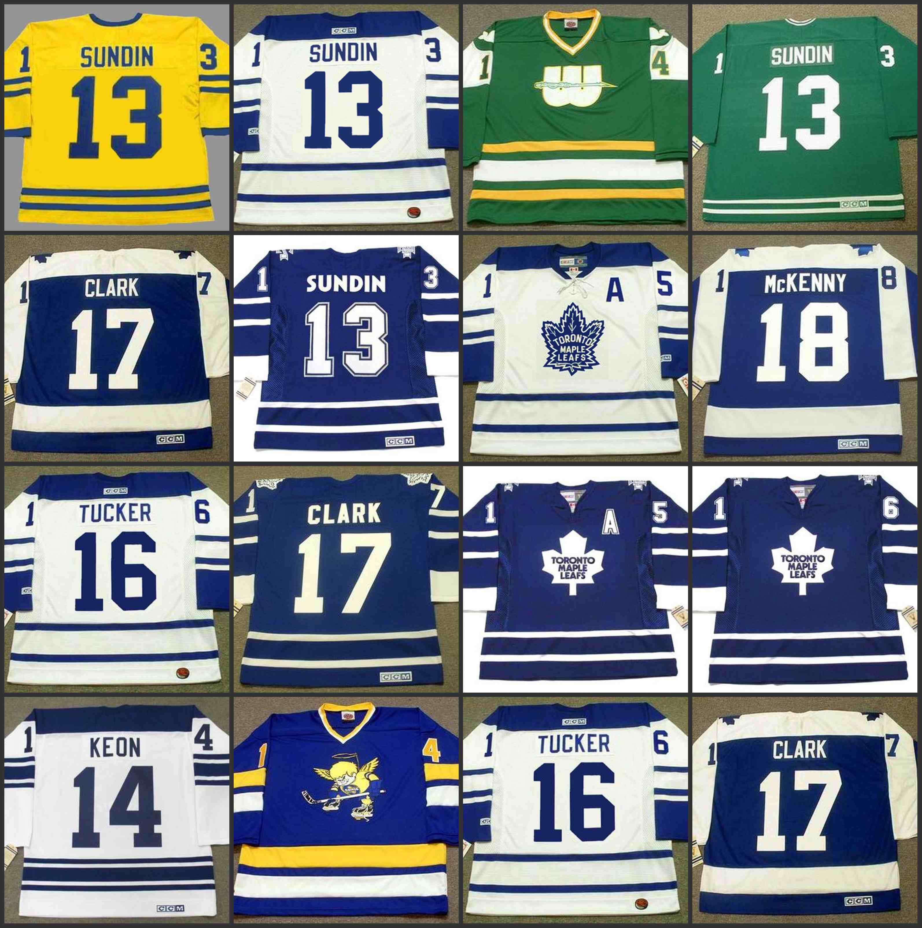 13 MATS SUNDIN 14 DAVE ANDREYCHUK 15 TOMAS KABERLE 16 DARCY TUCKER 17 RICK KEHOE 18 JIM McKENNY toronto Maple Leafs CCM Vintag Hockey Jersey, Black;red
13 MATS SUNDIN 14 DAVE ANDREYCHUK 15 TOMAS KABERLE 16 DARCY TUCKER 17 RICK KEHOE 18 JIM McKENNY toronto Maple Leafs CCM Vintag Hockey Jersey, Black;red