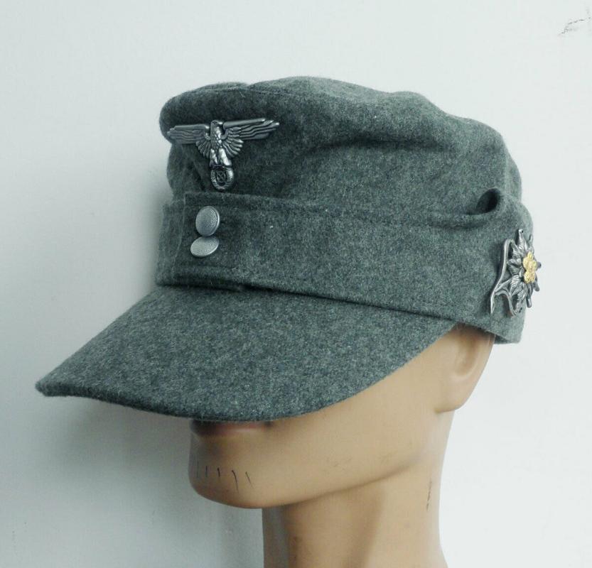 Berets Military German Army M43 Field Wool Cap Hat & Eagle Badge Edelweiss Pin Full Size 
Berets Military German Army M43 Field Wool Cap Hat & Eagle Badge Edelweiss Pin Full Size