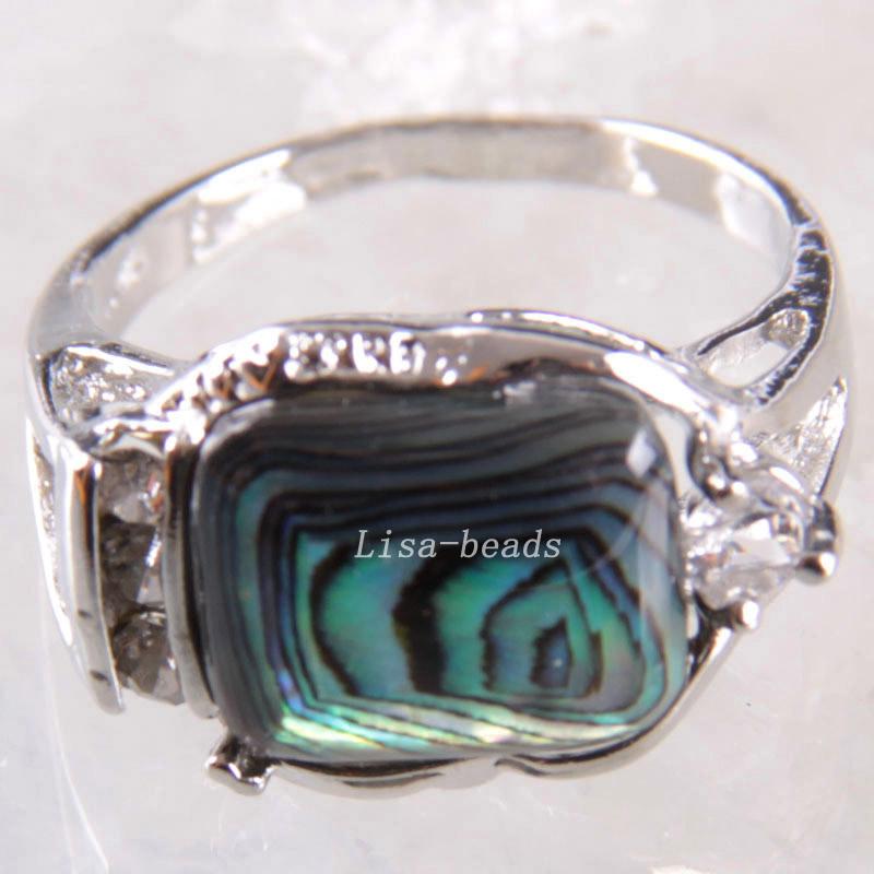 Cluster Rings 1Pcs Finger Ring Natural Blue Zealand Abalone Shell Adjustable Jewelry Gift For Women Z264
Cluster Rings 1Pcs Finger Ring Natural Blue Zealand Abalone Shell Adjustable Jewelry Gift For Women Z264