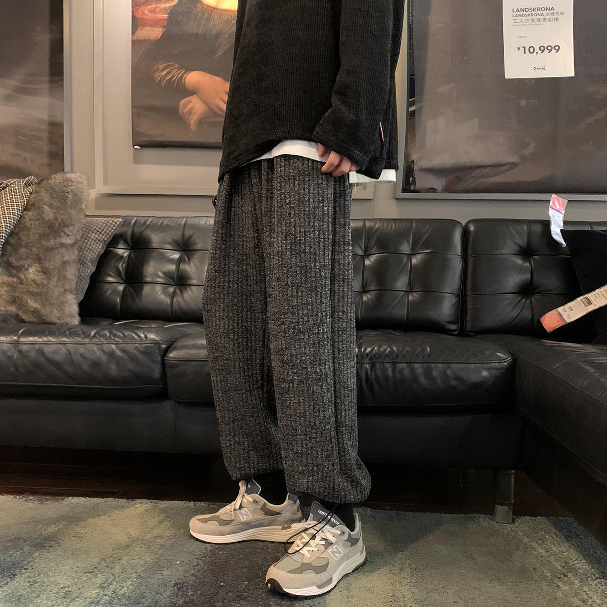 2021 New Men's Casual of Winter Thicken Veet Harem Streetwear Elastic Waistband Pants in Hot Runners Sweatpants M-2xl 16k0, Gray light
2021 New Men's Casual of Winter Thicken Veet Harem Streetwear Elastic Waistband Pants in Hot Runners Sweatpants M-2xl 16k0, Gray light
