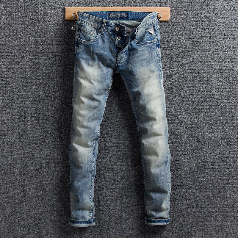 2021 New Moda Clssico Brim Dos Homens Luz Azul Do Vintage Botes Jeans Calas De Lavagem Branco Slim Fit Elastic Marca Designer Simples Ahz2, Blue
2021 New Moda Clssico Brim Dos Homens Luz Azul Do Vintage Botes Jeans Calas De Lavagem Branco Slim Fit Elastic Marca Designer Simples Ahz2, Blue
