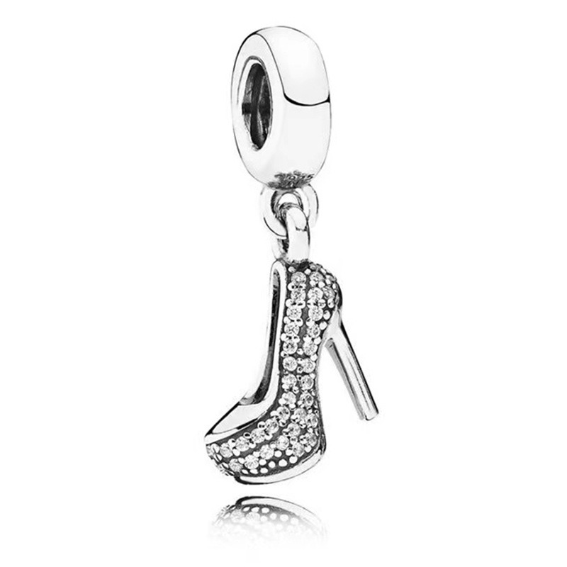 Fits Bracelets 20pcs Bear Four Leave Clover Angel Wing Mom Family Crystal Pendant Charms Beads Silver Charms Bead For Women Diy European Necklace Jewe