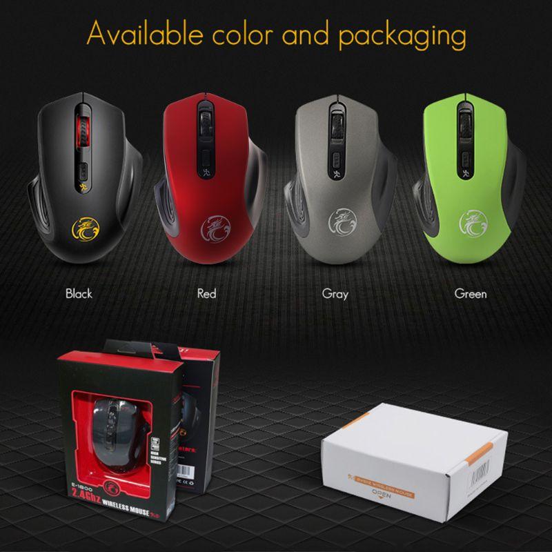 Mice IMice 2.4G Wireless Mouse 3 Levels DPI Adjustable Optical For Computer PC T3LB