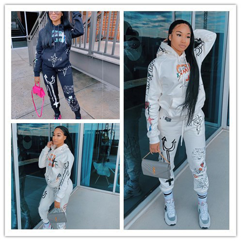tracksuits sport suit autumn and winter women's letter printing casual two piece, Gray
tracksuits sport suit autumn and winter women's letter printing casual two piece, Gray