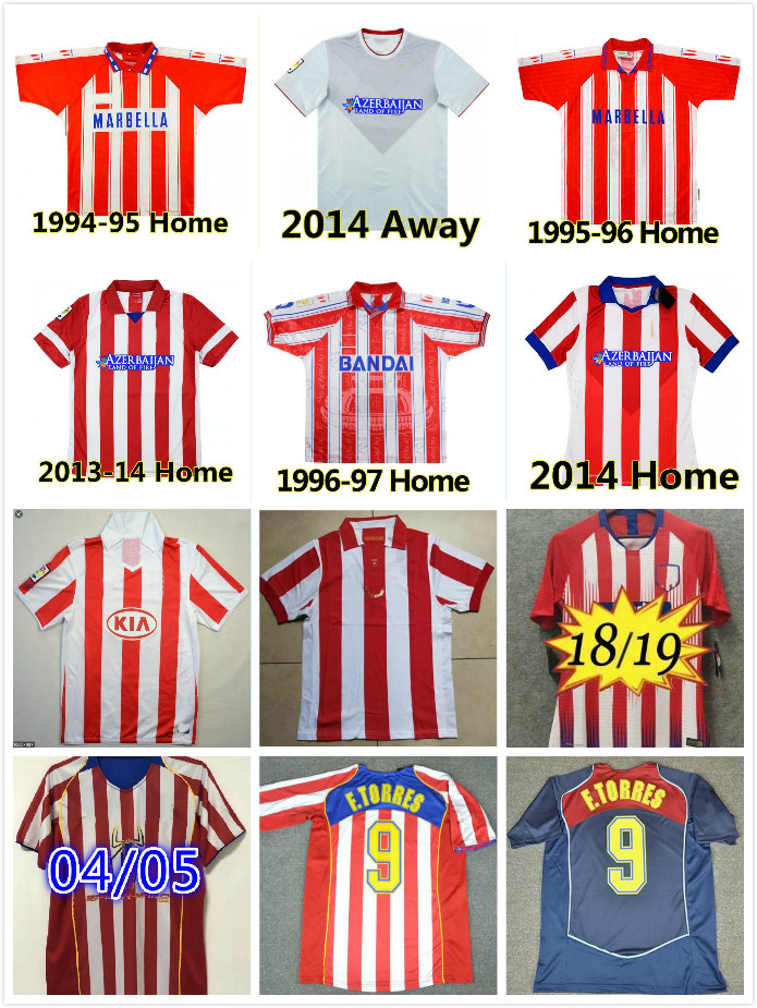 Atletico Madrid Soccer Jerseys Retro Classic Vintage 1994 1995 96 97 Centenary 04 05 10 11 13 14 15 F.Torres Simeone ARDA GRIEZMANN FALCAO Gabi COURTOIS football shirts
Atletico Madrid Soccer Jerseys Retro Classic Vintage 1994 1995 96 97 Centenary 04 05 10 11 13 14 15 F.Torres Simeone ARDA GRIEZMANN FALCAO Gabi COURTOIS football shirts