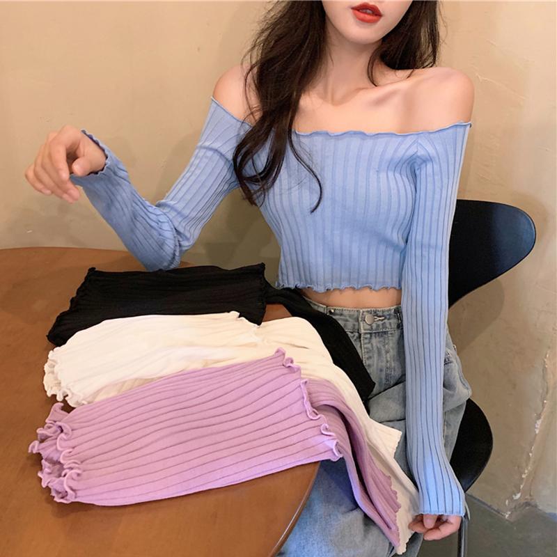 Women's Sweaters AOSSVIAO Heliar Off Shoulder Sweater Women Sexy Solid Pleated Crop Tops Small Size Highstreet 2022 For, White;black
Women's Sweaters AOSSVIAO Heliar Off Shoulder Sweater Women Sexy Solid Pleated Crop Tops Small Size Highstreet 2022 For, White;black