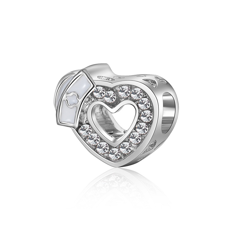 Fit Pandora Charm Bracelet Heart Nurse Hat Crystal European Silver Charms Pink White Flower Enamel Crystal Beads DIY Snake Chain For Women B, Black
Fit Pandora Charm Bracelet Heart Nurse Hat Crystal European Silver Charms Pink White Flower Enamel Crystal Beads DIY Snake Chain For Women B, Black