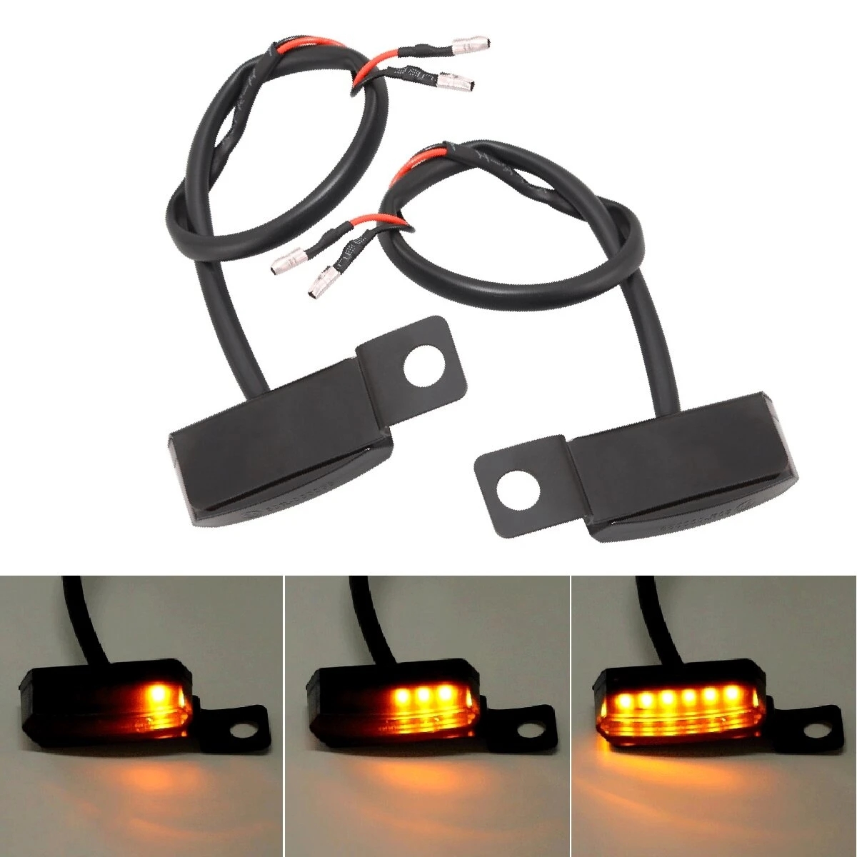 2pcs LED Turn Signal Indicators Flowing Running Water Light Amber Dynamic Motorcycle Bike Handlebar Mount
2pcs LED Turn Signal Indicators Flowing Running Water Light Amber Dynamic Motorcycle Bike Handlebar Mount