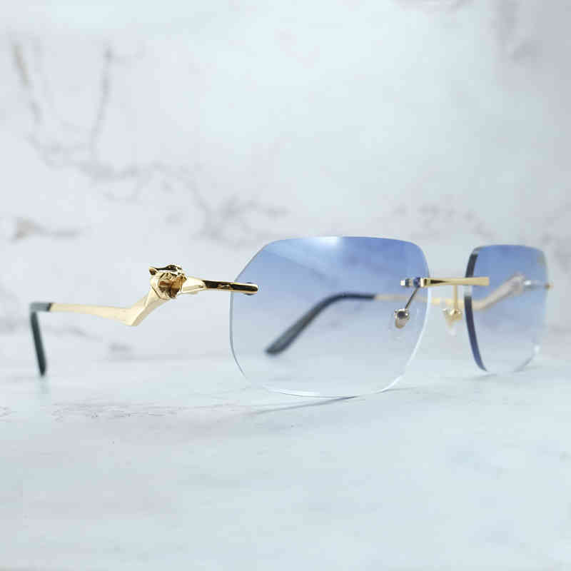Factory Direct Price Luxury Mens Panther Rimless Trending Sun Glasses Retro Shades Eyewear For Women Lentes De Sol
Factory Direct Price Luxury Mens Panther Rimless Trending Sun Glasses Retro Shades Eyewear For Women Lentes De Sol