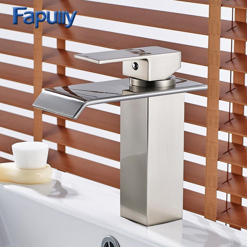 Bathroom Sink Faucets Fapully Chrome Finish Waterfall Basin Single Handle Bath Mixer Faucet Cold Vanity Tap 100-11C
Bathroom Sink Faucets Fapully Chrome Finish Waterfall Basin Single Handle Bath Mixer Faucet Cold Vanity Tap 100-11C