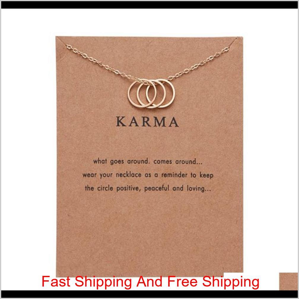 Cr Jewelry New Arrival Dogeared Necklace With Gift Card Elephant Pearl Love Wings Key Zodiac Sign Compass Lotus Pendant For