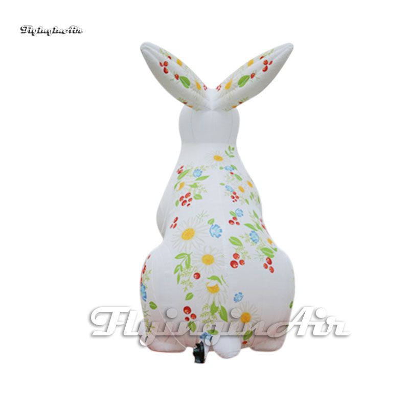 Outdoor Parade Performance Inflatable Rabbit 3m/4m/5m Height Easter Character Air Blown Bunny For Event