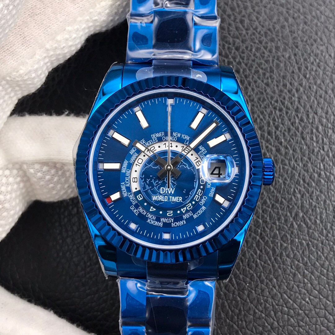 WWF-factory Men's watch size 40mm with full dual time zone automatic mechanical movement sapphire crystal glass mirror Oyster steel three row chain buckle, As shown
WWF-factory Men's watch size 40mm with full dual time zone automatic mechanical movement sapphire crystal glass mirror Oyster steel three row chain buckle, As shown