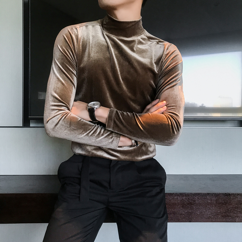 New Autumn Long Sleeve of Fashion Men Clothes 2021 Veet Stretched Collar High Fit All Game Solid T-shirts Rud0, Dark coffee.
New Autumn Long Sleeve of Fashion Men Clothes 2021 Veet Stretched Collar High Fit All Game Solid T-shirts Rud0, Dark coffee.