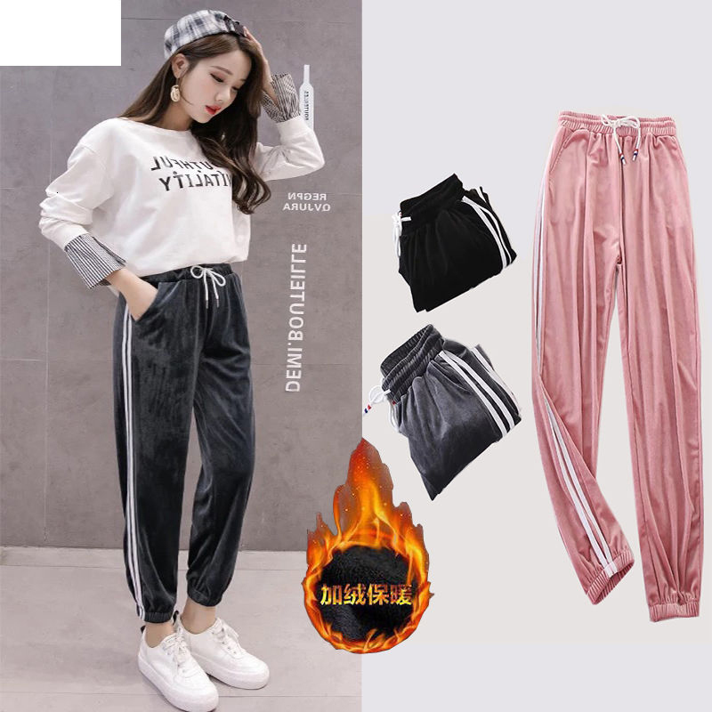 2021 New Hot Winter Harem Cashmere Lamb Fall Casual Soft Track Striped Pants Lining Sweatpants Bbkh, Gray
2021 New Hot Winter Harem Cashmere Lamb Fall Casual Soft Track Striped Pants Lining Sweatpants Bbkh, Gray