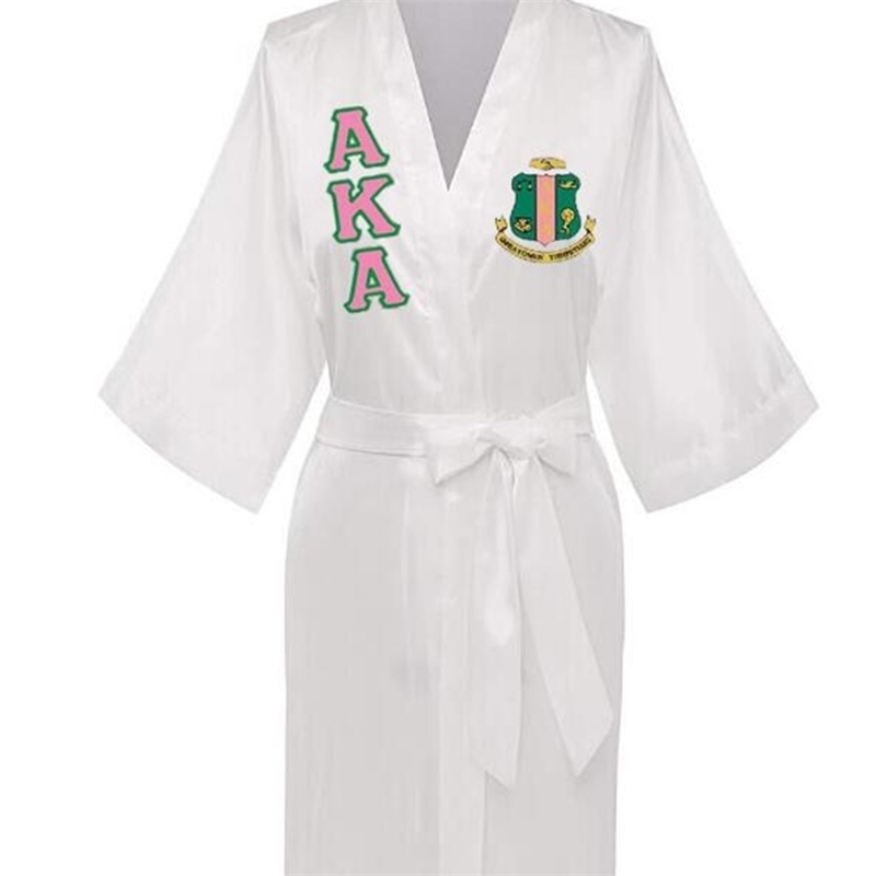Sorority Fraternity Greek Silk Bathrobe Lace Satin DST Clothes Robe 210901, Blue;gray
Sorority Fraternity Greek Silk Bathrobe Lace Satin DST Clothes Robe 210901, Blue;gray