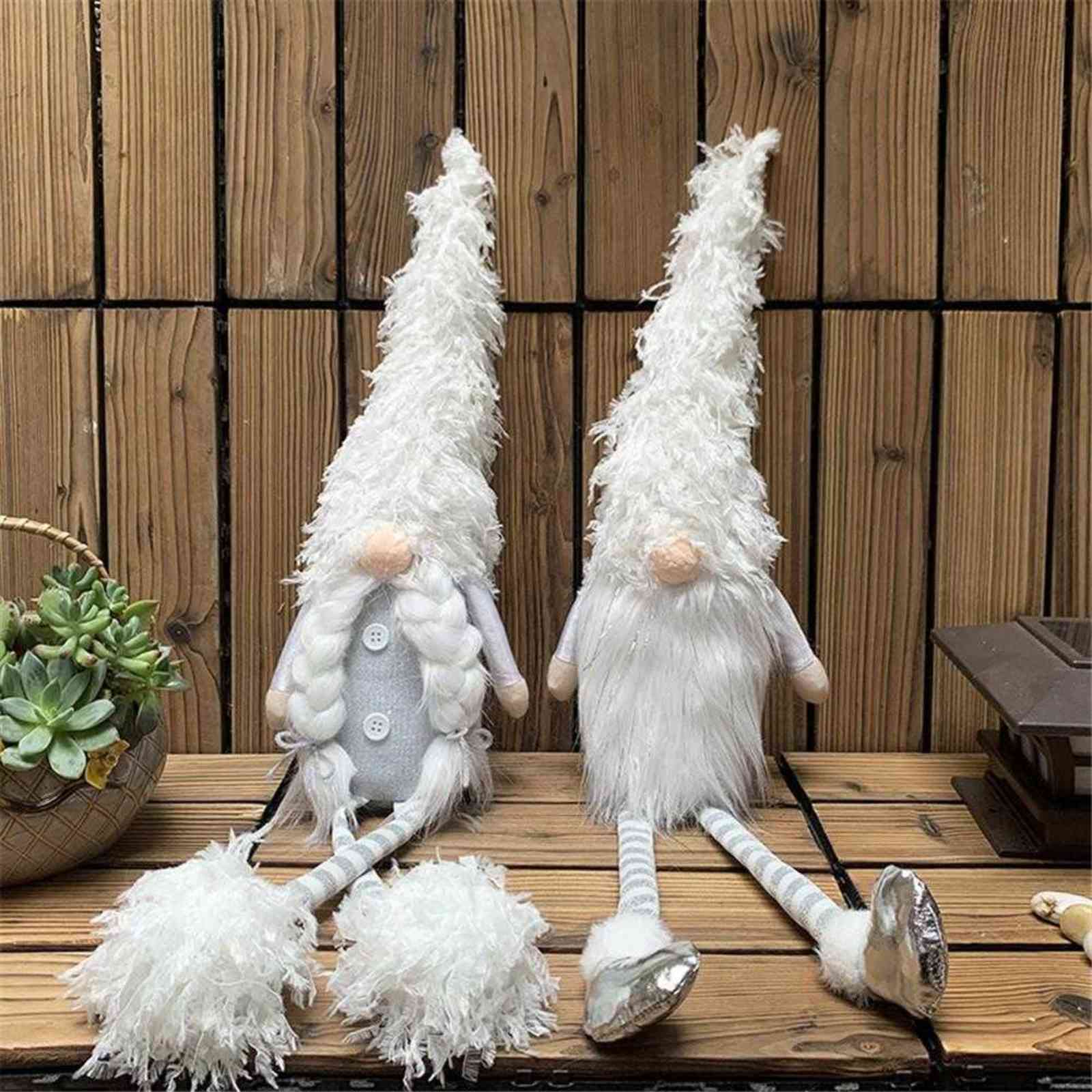 Christmas Long Legs Nordic Old Man Santa Gnome Plush Doll White Gnomes Tomte Ornaments Christmas Elf Decoration G0911
Christmas Long Legs Nordic Old Man Santa Gnome Plush Doll White Gnomes Tomte Ornaments Christmas Elf Decoration G0911