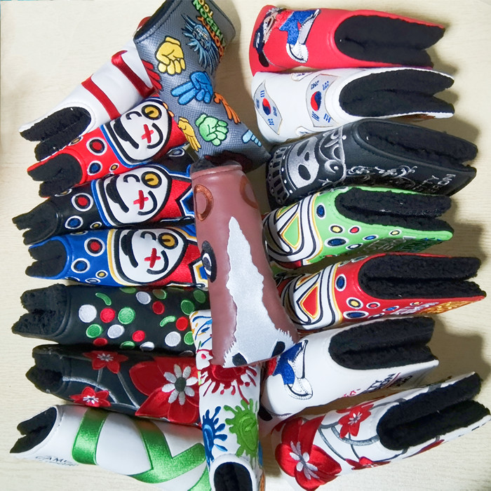 PU Leather Golf Putter Headcover Blade Putter Cover